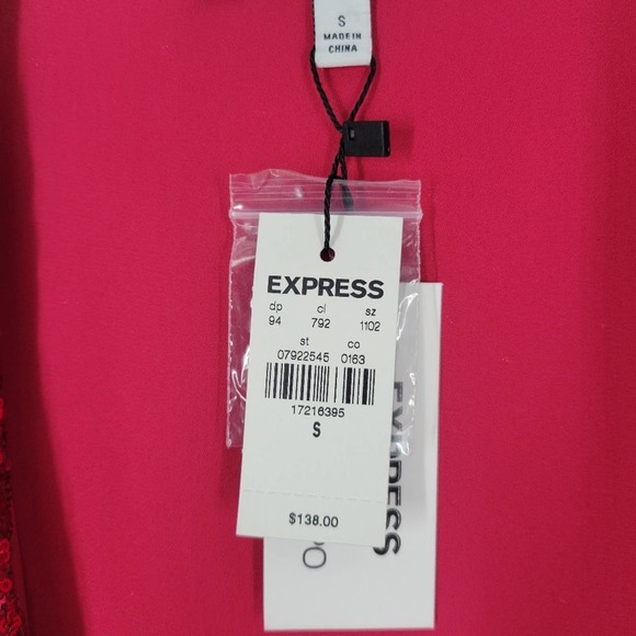 Express Pink Sequin Mini Dress - Picture 8 of 14